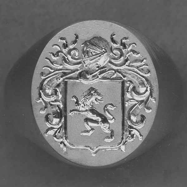 Family coat of arms on sale rings